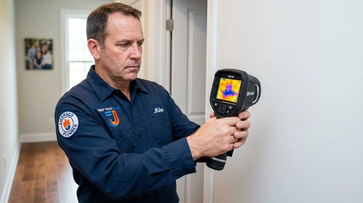 Thermal imaging leak detection by Johns Plumbing LLC in San Martin